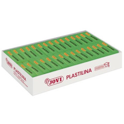 7010 JOVI PLASTILINA PASTILLA 50GR VERDE CLARO CAJA 30 UD