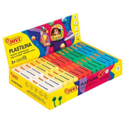 70B JOVI PLASTILINA PASTILLA 50GR 6UD X 5 COLORES SURTIDOS CAJA EXPOSITORA 30 UD