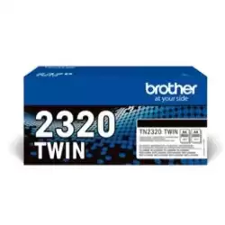 TN2320TWIN BROTHER TONER NEGRO HL-L2300D/L2340DW/L2360DN/L2365DW - DCP-L2500D/L2520DW - MFC-L2700DW/L2720DW/L2740DW - PACK 2