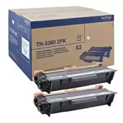 TN3380TWIN BROTHER TONER NEGRO HL-5440D/5450DN/5470DW/6180DW - DCP-8110DN/8250DN - MFC-8510DN/8520DN/8950DW - PACK 2 UNIDADES