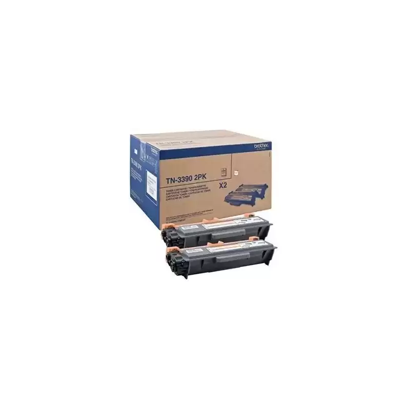 TN3390TWIN BROTHER TONER NEGRO HL-6180DW - DCP-8250DN - MFC-8950DW - PACK 2 UNIDADES