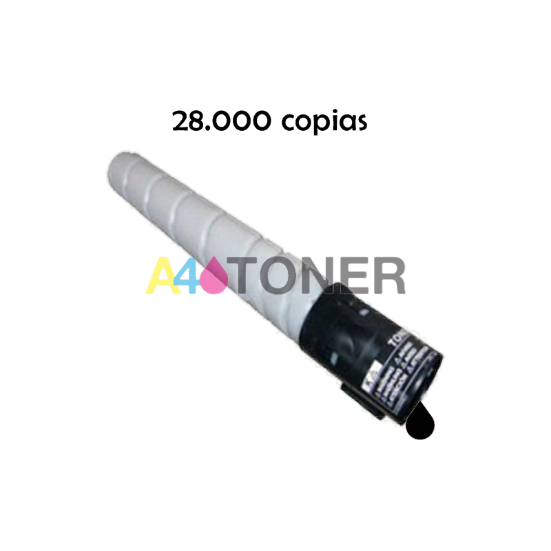 Toner compatible konica TN-512 / TN512 / TN 512 negro genérico al toner original Konica Minolta A33K152