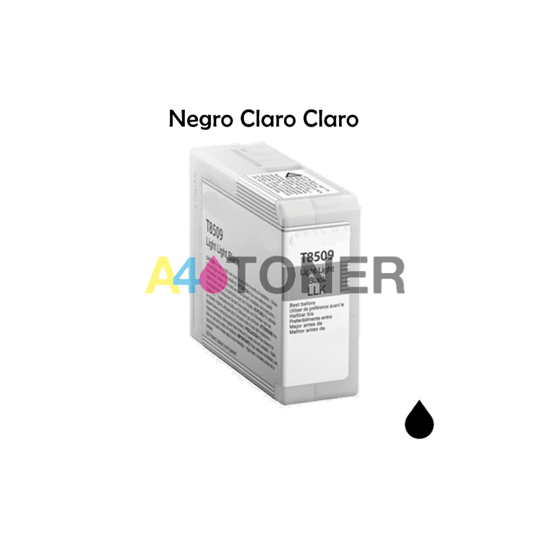 Cartucho de tinta T8509 light light negro compatible con C13T850900