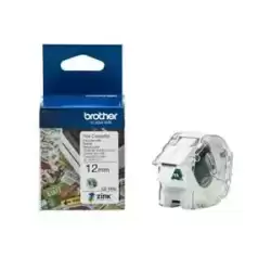 CZ1002 BROTHER ROLLO DE CINTA ADHESIVA ZERO INK PARA ETIQUETADORA VC500W 12MMX5M