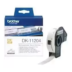 DK11204 BROTHER ETIQUETAS PRECORTADAS  MÚLTIPLE USO 17X54MM (400 ETIQUETAS)