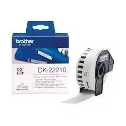 DK22210 BROTHER CINTA CONTINUA DE PAPEL TÉRMICO ADHESIVO - BLANCO - 29MMX30