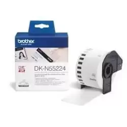 DKN55224 BROTHER CINTA CONTINUA DE PAPEL TÉRMICO NO ADHESIVO PARA TARJETAS DE INDENTIFICACIÓN - BLANCO - 54MMX30