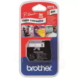 MK221BZ BROTHER CINTA NO LAMINADA TEXTO NEGRO SOBRE BLANCO - 9MMX8M