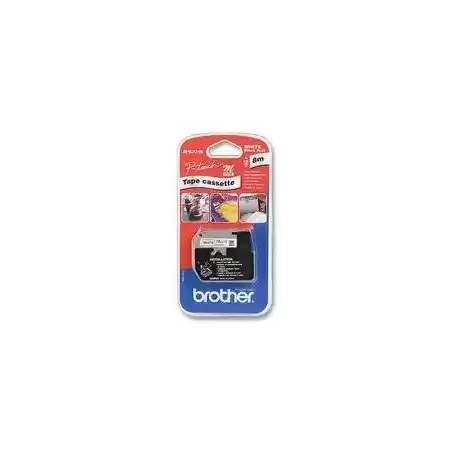 MK231BZ BROTHER CINTA NO LAMINADA TEXTO NEGRO SOBRE BLANCO - 12MMX8M