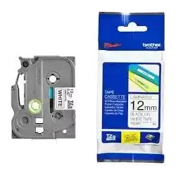 TZE231 BROTHER CINTA ROTULADORA LAMINADA TEXTO NEGRO SOBRE BLANCO - 12MMX8M