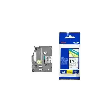 TZE231CIV BROTHER CINTA ROTULADORA LAMINADA TEXTO NEGRO SOBRE BLANCO - 12MMX8M - SIN BLISTER