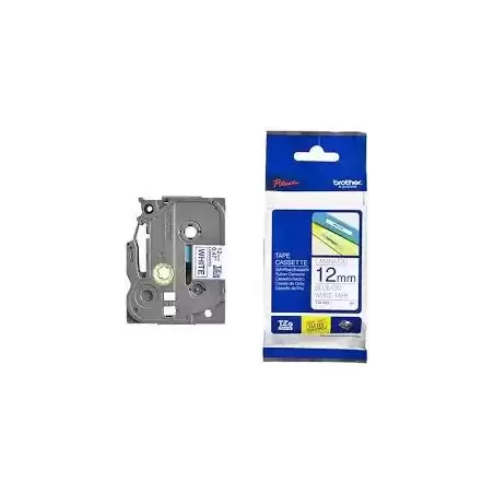 TZE233 BROTHER CINTA ROTULADORA LAMINADA TEXTO AZUL SOBRE BLANCO - 12MMX8M