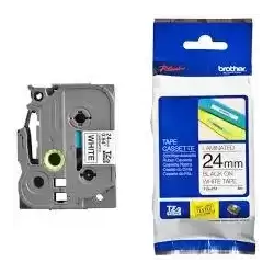 TZE251 BROTHER CINTA ROTULADORA LAMINADA TEXTO NEGRO SOBRE BLANCO - 24MMX8M
