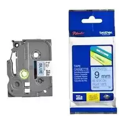 TZE521 BROTHER CINTA ROTULADORA LAMINADA TEXTO NEGRO SOBRE AZUL - 9MMX8M