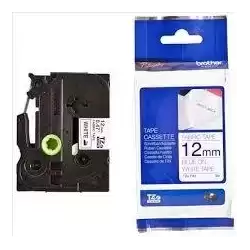 TZEFA3 BROTHER CINTA ROTULADORA ESPECIAL TEXTIL TEXTO AZUL SOBRE BLANCO - 12MMX3M