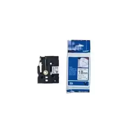 TZEFA4 BROTHER CINTA ROTULADORA ESPECIAL TEXTO AZUL SOBRE BLANCO - 18MMX3M