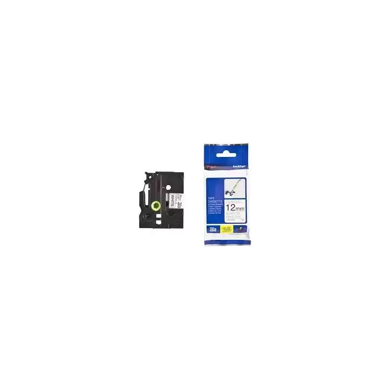 TZEFX231 BROTHER CINTA ROTULADORA LAMINADA FLEXIBLE TEXTO NEGRO SOBRE BLANCO - 12MMX8M