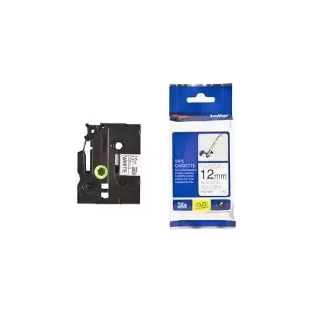 TZEFX231 BROTHER CINTA ROTULADORA LAMINADA FLEXIBLE TEXTO NEGRO SOBRE BLANCO - 12MMX8M