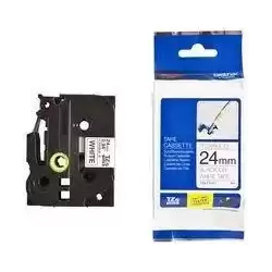TZEFX251 BROTHER CINTA ROTULADORA LAMINADA FLEXIBLE TEXTO NEGRO SOBRE BLANCO - 24MMX8M