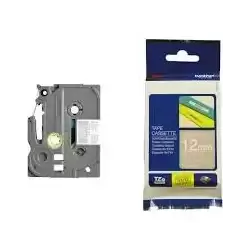 TZEMQL35 BROTHER CINTA ROTULADORA LAMINADA MATE TEXTO BLANCO SOBRE GRIS CLARO - 12MMX5M