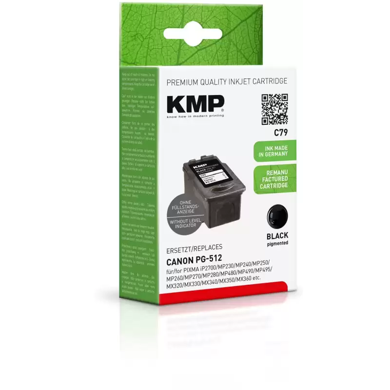 2969B001 TINTA KMP NEGRO PIXMA IP 2700 - MP 240 250 260 270 480 490 495- MX 320 330 340 350 360 - PG 512