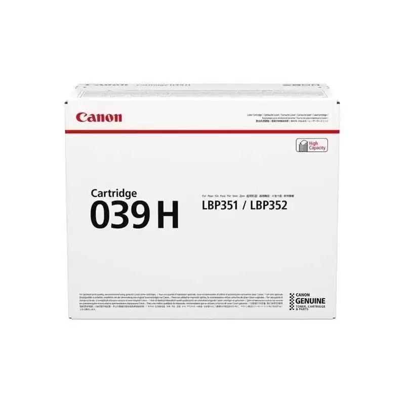 0288C001 CANON TONER NEGRO LBP 351DN/352DN - 039H