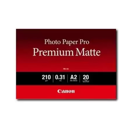 8657B017 CANON PAPEL FOTOGRAFICO PM-101 A2 PRO PREMIUM MATTE 210GR. (20 HOJAS)