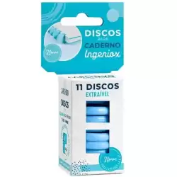 66144010 CARCHIVO ESTUCHE 11 DISCOS PARA CUADERNO INGENIOX 30MM PLÁSTICO AZUL