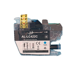 Brother LC422C cian cartucho de tinta compatible