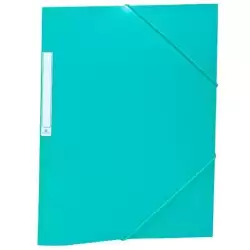 2033K16 CARCHIVO CARPETA 3 SOLAPAS FOLIO C/GOMAS PP OPACO VERDE OSCURO