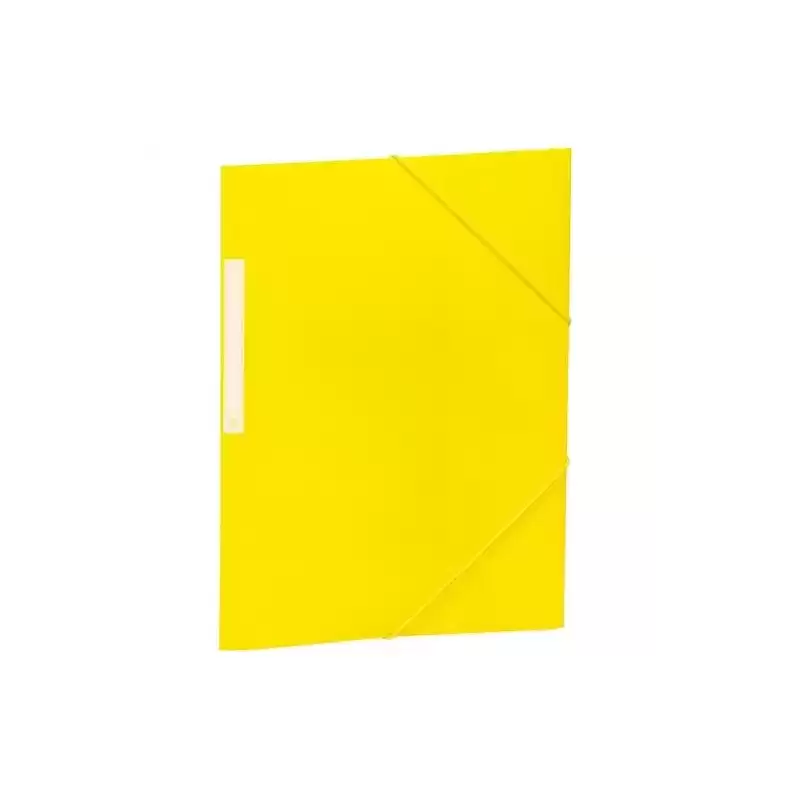 2033K19 CARCHIVO CARPETA 3 SOLAPAS FOLIO C/GOMAS PP OPACO AMARILLO