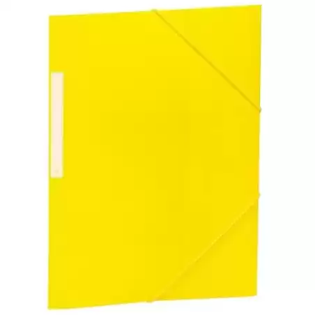2033K19 CARCHIVO CARPETA 3 SOLAPAS FOLIO C/GOMAS PP OPACO AMARILLO