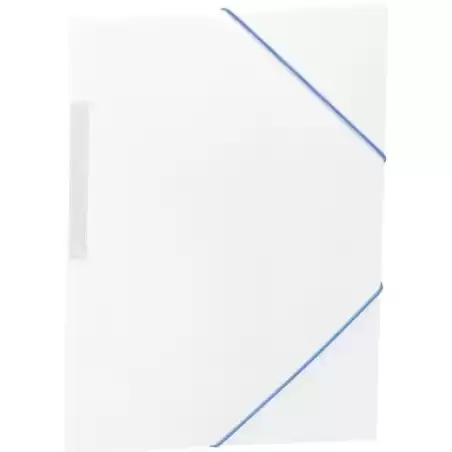 2033K40 CARCHIVO CARPETA 3 SOLAPAS FOLIO C/GOMAS PP OPACO BLANCO