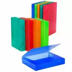 385KF51 CARCHIVO CARPETA DE PROYECTOS 5CM MONTADA PP TRANSLÚCIDO CON GOMAS FOLIO VERDE CLARO