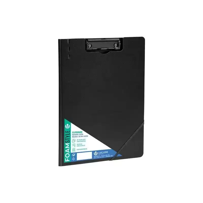 63040106 CARCHIVO CARPETA CON PINZA FOAM STYLE A4 C/GOMA NEGRO