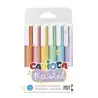 43033 CARIOCA MARCADOR PASTEL PUNTA BISELADA COLORES - BOLSA PVC DE 6