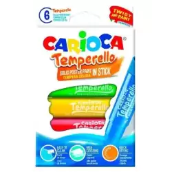 42739 CARIOCA TÉMPERA SÓLIDA TEMPERELLO COLORES - CAJA DE 6