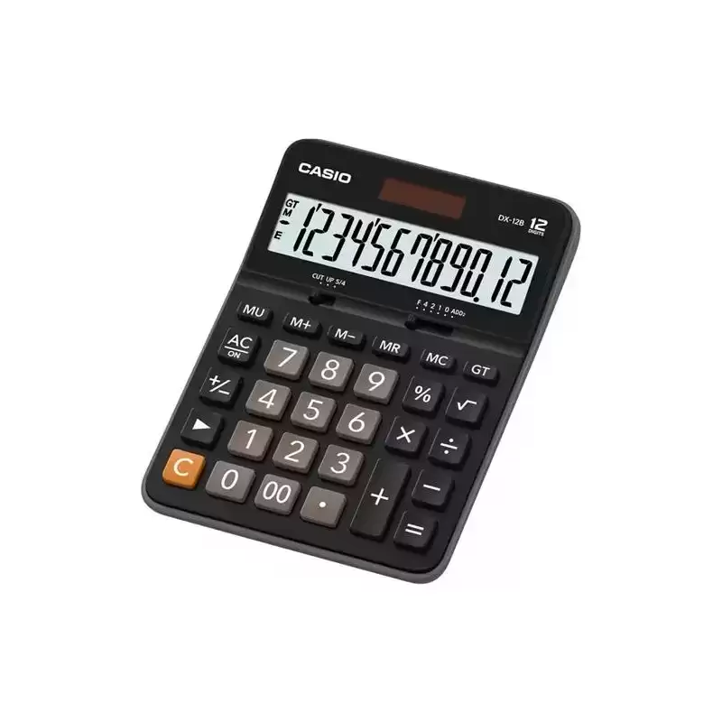 DX-12B CASIO CALCULADORA DE OFICINA SOBREMESA DX-12B 12 DÍGITOS NEGRO