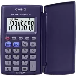 HL-820VER CASIO CALCULADORA DE OFICINA HL-820VER 8 DÍGITOS VIOLETA OSCURO