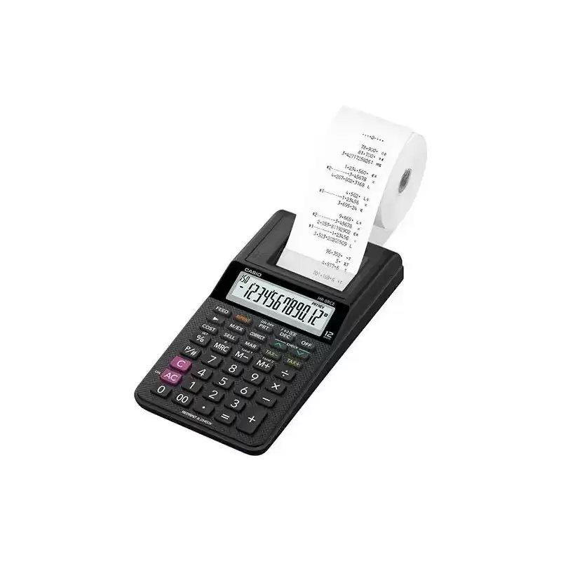 HR-8RCE CASIO CALCULADORA DE OFICINA CON IMPRESORA HR-8RCE 12 DÍGITOS NEGRO