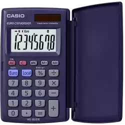 HS-8VER CASIO CALCULADORA DE OFICINA HS-8VER SOLAR 8 DÍGITOS VIOLETA OSCURO