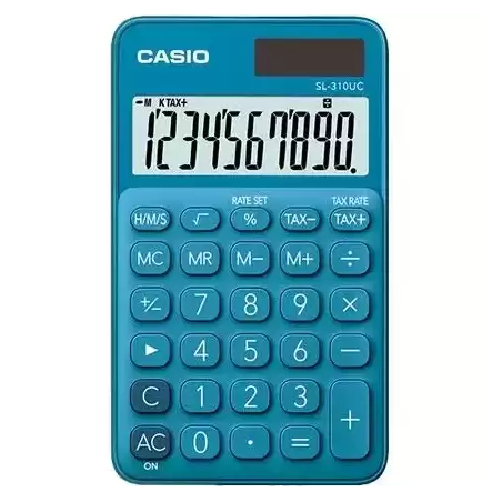 SL-310UC-BU CASIO CALCULADORA DE OFICINA SL-310UC-BU 10 DÍGITOS AZUL