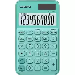 SL-310UC-GN CASIO CALCULADORA DE OFICINA SL-310UC-GN 10 DÍGITOS VERDE
