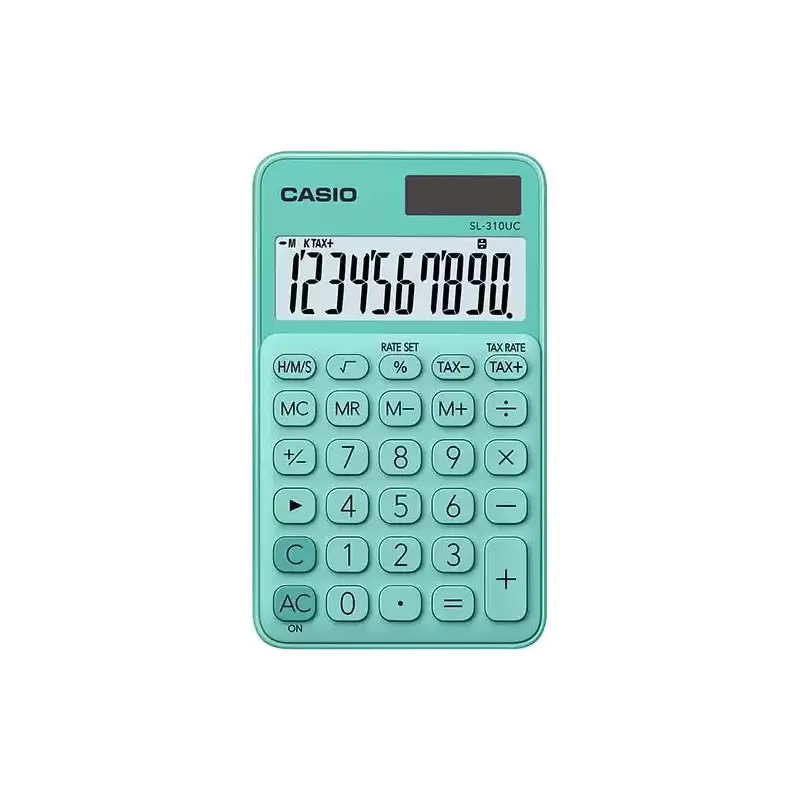 SL-310UC-GN CASIO CALCULADORA DE OFICINA SL-310UC-GN 10 DÍGITOS VERDE