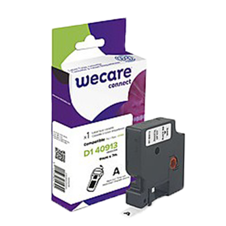 K80011W4 ARMOR    WECARE Etiqueta Blanca Texto negro para DYMO D1 43613 6mmx7m