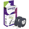 K80016W4 ARMOR    WECARE Etiqueta transparente Texto negro para DYMO LETRATAG PLAST 12mmx4m. Dos cintas por caja