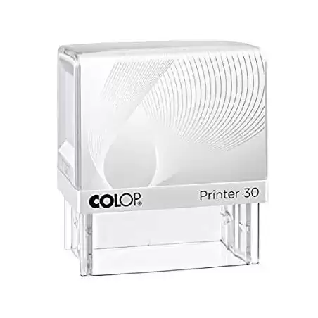 144607 COLOP PRINTER 30 G7 18X47MM BLANCO/AZUL NO INCLUYE PLACA DE TEXTO PERSONALIZADA