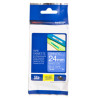 TZE555 BROTHER Cinta laminada Azul/Blanco 24 mm