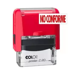 501105 COLOP SELLO PRINTER C20 FORMULA " NO CONFORME " ALMOHADILLA E/20 14X38MM ROJO