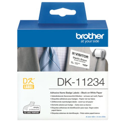 DK11234 BROTHER Rollo de Etiquetas precortadas de identificacion 260 etiquetas blancas de 60 x 86 mm